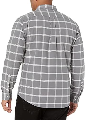 Essentials Men Slim-Fit Sleeve Oxford Shirt
