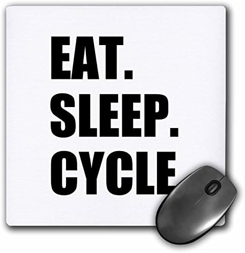 3drose Eat Sleep Cycle apaixonado por ciclismo de entusiasta de bicicleta presente mouse blide
