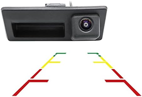 Vlicevrn HD Câmera traseira da câmera de vista para a câmera de tronco com lente de peixe lente Night Vision Backup Câmera de estacionamento IP68 Câmera de veículo IP68 para Audi A4 A4L A8 A8L Q3 A5 Q5 S5