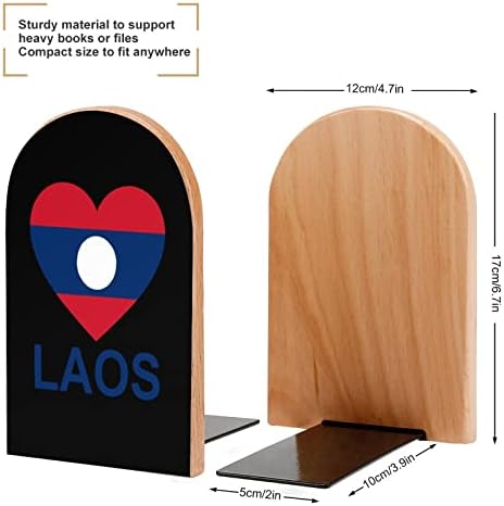 Love Laos Pintura Livro de Livros de Livro de Madeira Decorativa Livro Não Esquil