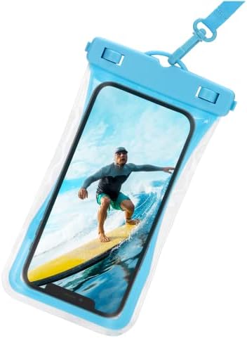 Urbanx Universal Watero Proove Phone Bolsa Caso de células de bolsa seca projetada para Wiko View4 Lite para todos os outros smartphones de até 7 - Azul