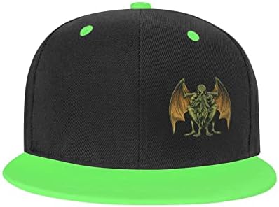 ZXLQ Cthulhu Mythos Punk Hip Hop Baseball, chapéu de snapback ajustável para chapas de garotos e garotas