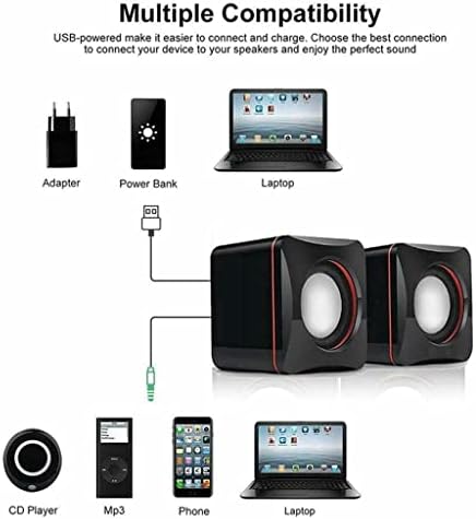 Alto -falantes do computador portátil SEESD portáteis USB Mini -alto -falante Bass Player System com Wired Small Speaker