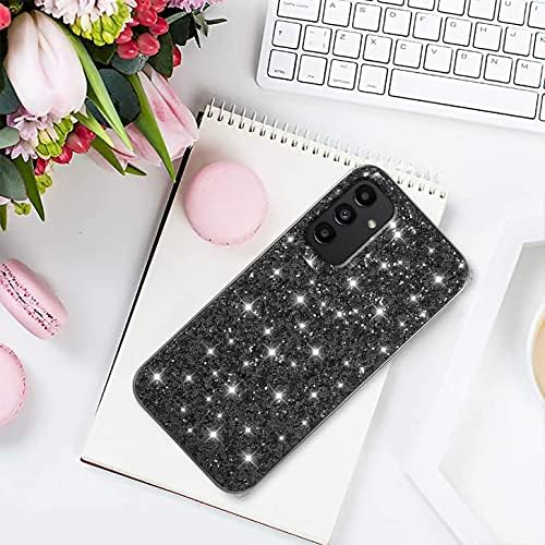 Compatível com a caixa Samsung Galaxy A14 5G, GLITTER GLITTER GALAXY A14 5G CASE COM CAPA DE TOLA DE PELEFONE DE