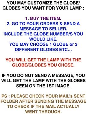 Demmex 2019 Personalizável Mosaico Marroquino Tiffany Table Table Lamp 5 Big Globes