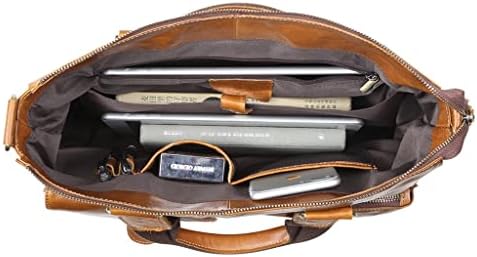 N/A Men Bolsas Bolsas de laptop vintage Sacos de ombro de escritório Tote Male Sacos Mensageiros Male