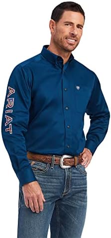 AIAT Men's Team Logo Twill Classic Fit Shirt