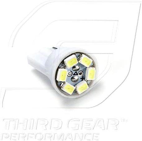 TGP T10 BRANCO 6 LED SMD Placa de placa Bulbos de lâmpadas 2004-2012 Compatível com Mitsubishi Endeavor