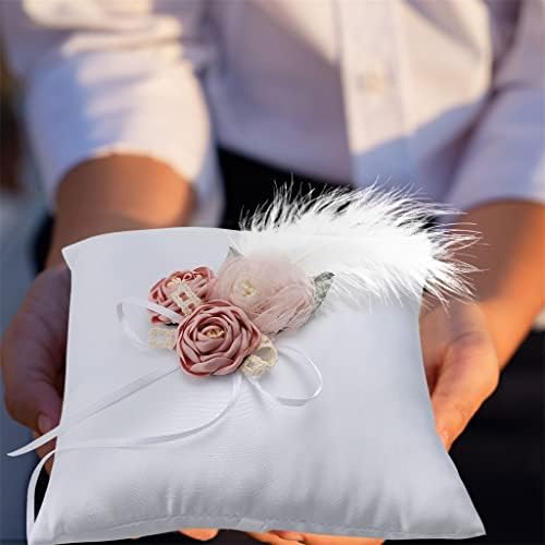 Cesta de casamento mmllzel para meninas de flores feminino e travesseiro de anel conjunto de eventos de decoração suprimentos