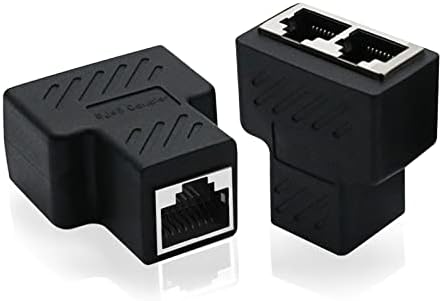 Ethernet Splitter, Tuliyet RJ45 1 a 2 Adaptador de acoplador de separação Ethernet, cabo Ethernet e divisor da Internet