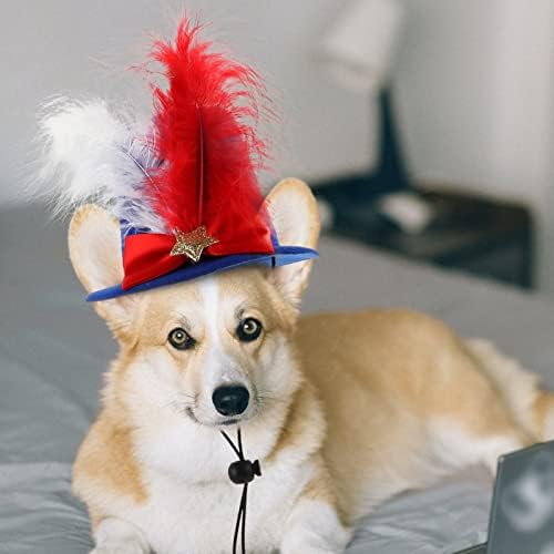 Sewroro Independence Day Pet Band Band Band Pet Tio Dog Hat 4 de julho Patriótico Pet Pet Independence Day Dog Costom