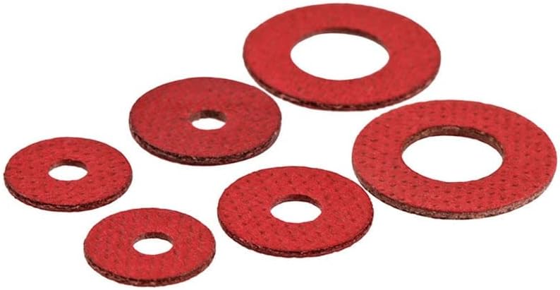 Fibra de papel de aço vermelho isolante de arruela plana isolamento de junta lisa anel de junta meson m2 m2.5 m3 m3.5 m4 m5 m6 m8 -