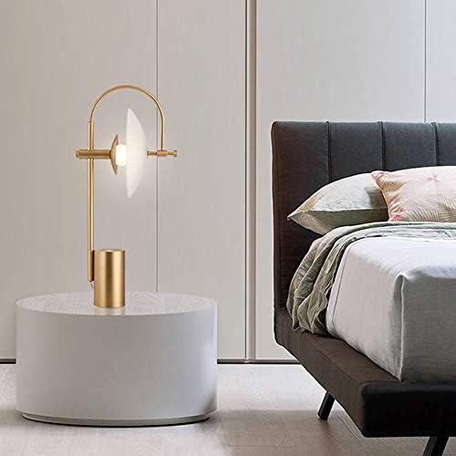 Lâmpadas de mesa WSSBK Bedroom de cabeceira de cabeceira da mesa de vidro moderno Lâmpada de mesa de ferro simples Decoração de casa