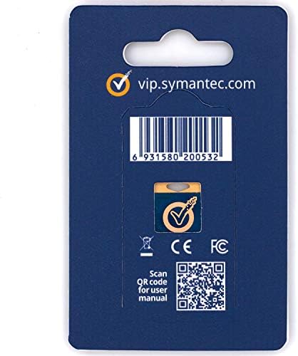 Symantec VIP Hardware Authenticator - K10S - Chave de segurança de autenticação de dois fatores - se encaixa no USB -A - FIDO U2F certificado