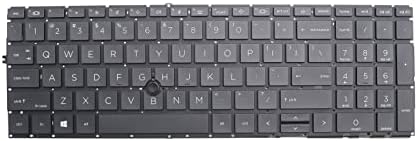 Novo teclado de substituição compatível com o HP Elitebook 755 G7 850 G7 G8 855 G7 G8 ZBook Firefly 15 G7 15 G8 Teclado
