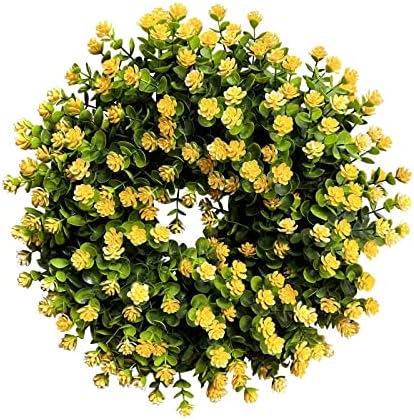 Primavera e verão Flor de grinaldas amarelas pura Flor de grinalda amarela pura pendurada decoração em casa Primavera