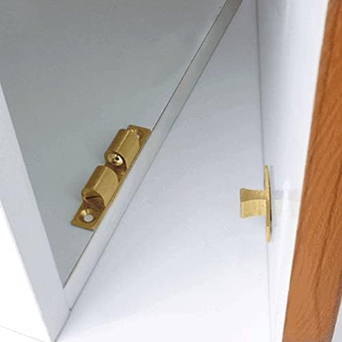 Porta de armário de bola dupla de 3pcs de 3pcs pegam bola de bola de bola de bola de trava de reposição Roller para armário de armário de armário de armário de cozinha porta de armário de armário de 60 mm de ouro