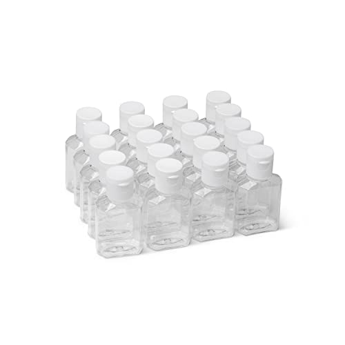 Contêineres MHO | Garrafas de flip-top claras e recarregáveis ​​| BPA/livre de parabenos, 1 fl oz-conjunto de 20