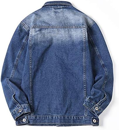 Jaqueta jeans masculina casual size tops tops masculino high-jacket 5008 xxl