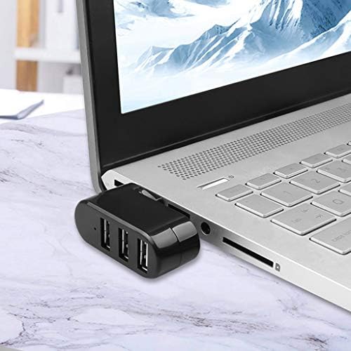 Zhuhw Hub USB 3 USB 2.0 Hub Mini Spin Splitter Hub para PC Notebook Laptop USB 2.0 Hub