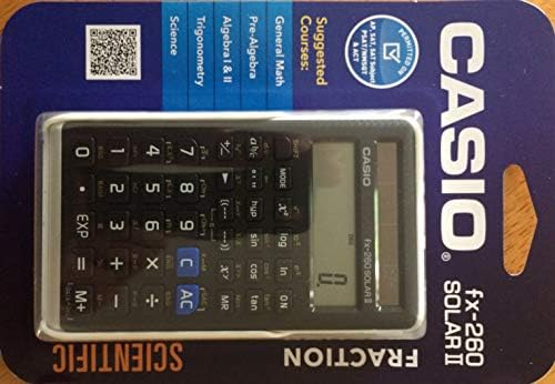 Casio FX 260 Solar II Calculadora científica 5 x 0,6 x 2,9