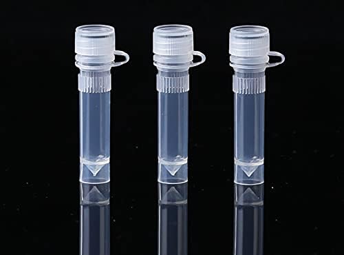 Laboratório fornece criotube de 1,5 ml de nitrogênio líquido tampa branca tampa de parafuso de tubo de centrífuga e freezer