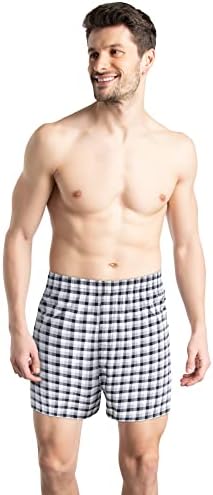 Frutos do tear shorts de boxer de algodão masculino