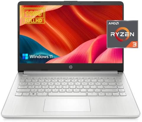 HP 2023 mais recente laptop 14 para produtividade e entretenimento, exibição de 14 FHD, RAM de 16 GB, 512 GB de SSD, processador