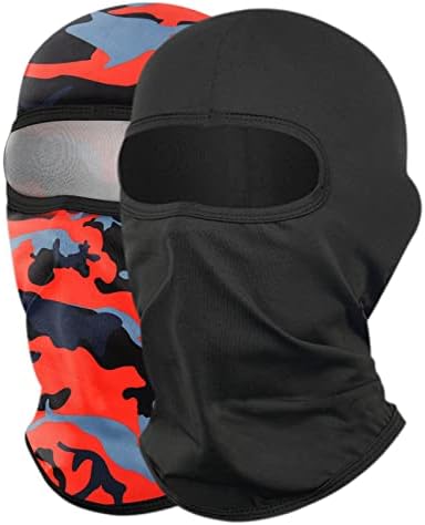 Máscara de esqui Yeslife 2 peças, máscara facial de balaclava para homens e mulheres - esqui, snowboard, motocicleta e proteção UV