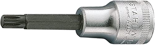 Stahlwille 03161110 soquete de chave de fenda de 1/2 para parafusos trisquare xzn, tamanho M10, aço de liga cromada, forte e preciso,