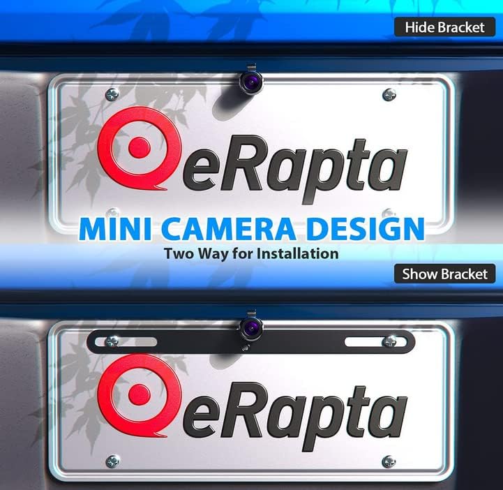 HD 720p Erapta ERT02 Câmera de backup Placa traseira da vista traseira Reverse Universal para pickup Truck Car SUV