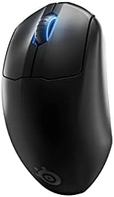Steelseies Prime Wireless FPS Gaming Mouse com interruptores ópticos magnéticos e 5 botões programáveis ​​- USB -C - 18.000 CPI Truemove Air Optical Sensor - Prism RGB Iluminação - Black