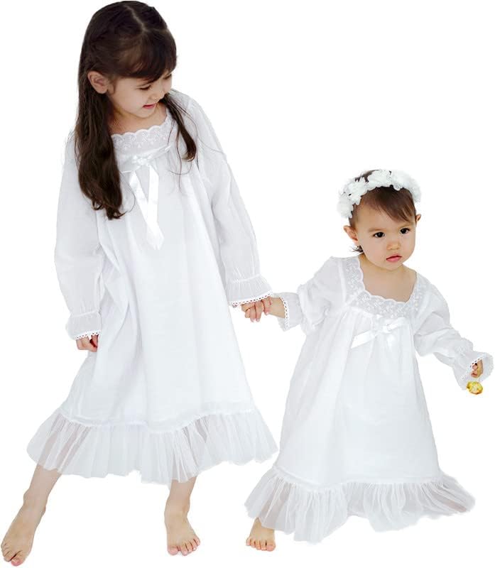 610 Nightgowns & Sleep Shirt, vestido vintage de princesa, vestidos de vovó de algodão macio em multicolor