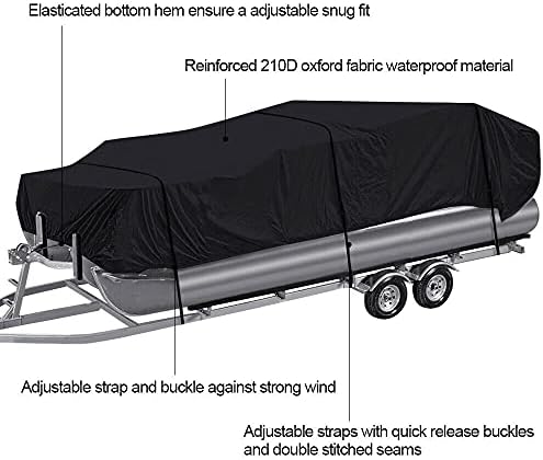 Capas de assento do barco pontão, à prova d'água de 17 -20 pés e 21-24 pés de barco de barcos de barcos trailerable