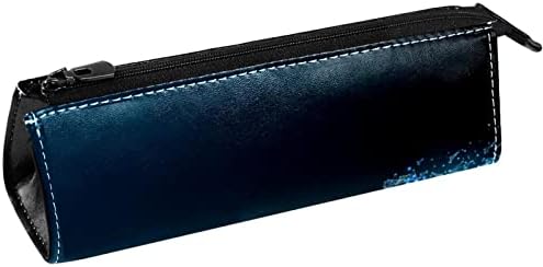 Laiyuhua portátil elegante lápis bolsa de couro pu de caneta compacta com zíper bolsa de papelaria bolsa cosmética Organizador da