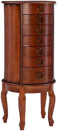 Powell Woodland Cherry Jewelry Armloire, 17 L x 13 W x 39 H