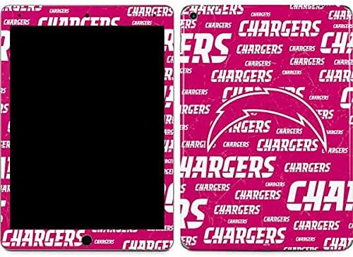 Skinit Decalk Tablet Skin Compatível com iPad Air 10.5in - NFL Los Angeles Chargers Oficialmente licenciado Design de explosão rosa