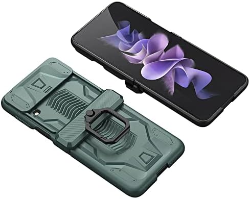 zlip 4 estojo com dobradiça magnética, para capa Samsung Flip 4 com proteção contra dobradiça e enseada de câmera deslizante, flip