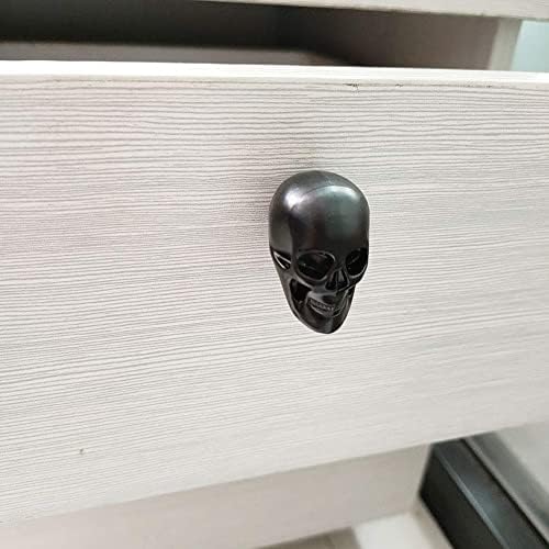 BrandName Black Skull Skeleton Cabinets, 6 PCs Pull Hollow Fuol para gavetas guarda