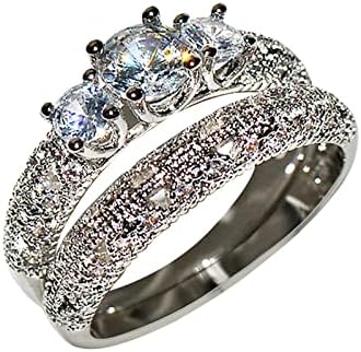 Moda Ladies Wedding Diamond Ring Proposta de noivado Anel Couplesring Rings para adolescentes