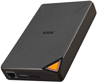 SSK 2TB portátil NAS Externo Wireless Drive rígido com ponto de acesso Wi-Fi, suporte de armazenamento inteligente em nuvem pessoal Auto-backup automático, telefone/tablet PC/laptop Acesso remoto sem fio