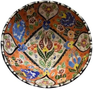 Tigela de cerâmica Elipot 6 polegadas, tigela de cerâmica 6 , tigela de cerâmica turca, tigela cerâmica artesanal