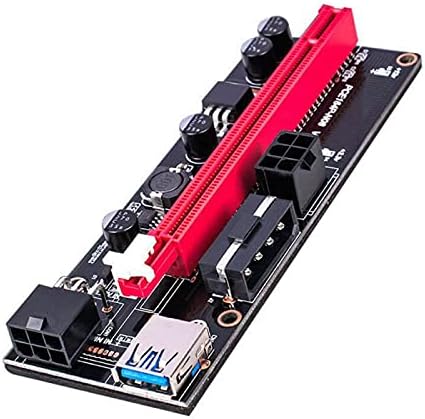 Connectores mais recentes Ver009 USB 3.0 PCI -E RISER VER 009S Express 1x 4x 8x 16x Extender PCIE RISER CARTA Adaptadora SATA 15pin a 6 Pin Power -