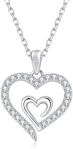 Kovtia Love Forever Heart Colar 14K Coração de ouro para coração delicado colar de casamento para mulheres, presente de dia dos namorados para menina, o dia das mães apresenta jóias