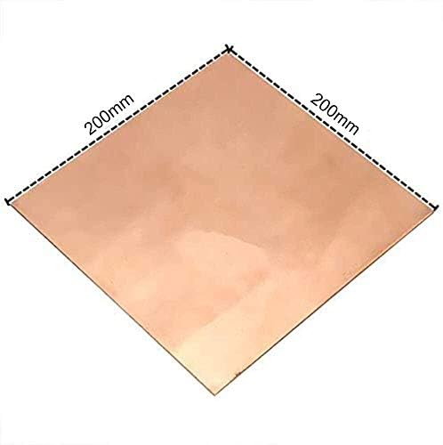 Folha de cobre Nianxinn Pure Copper Metal Sheet jóias, tornando -se adequado à solda e Braz 0,3mm x 200 mm x 200 mm de folha de