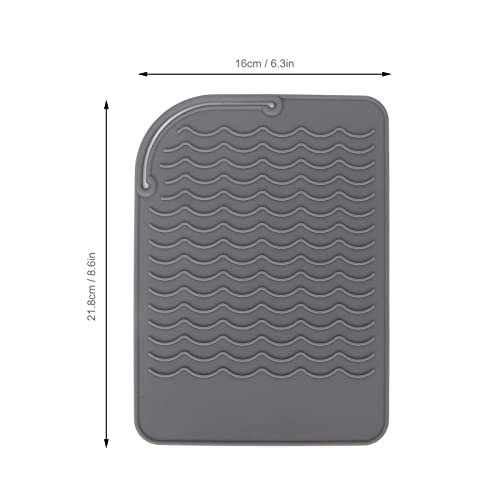 Tapete de silicone de isolamento térmico, padrão ondulado anti -skid flexível de alta temperatura resistente a tapete