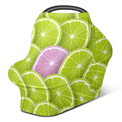 Tampas de assento de carro para bebês Faturas de limão pop Antecedentes Tampa de enfermagem Cobertura de lenço de amamentação