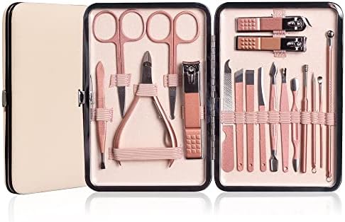 N/A Conjunto profissional de manicure Kit de garimpeiro de aço inoxidável