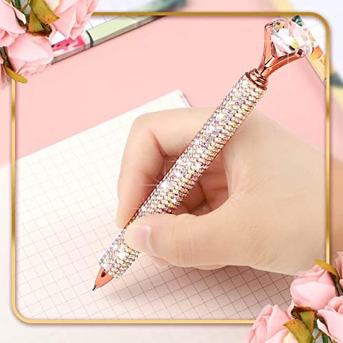 Canetas de diamante Lincia 4 PCs com canetas de canetas de balcão de metal cristal