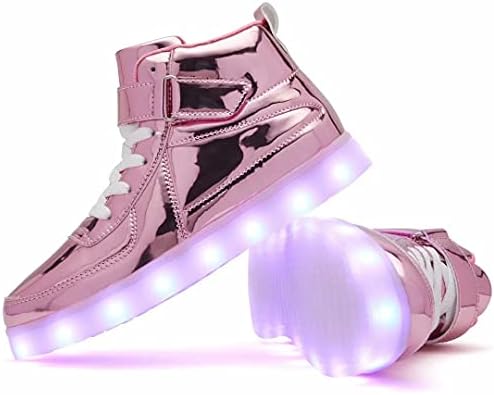 Crianças sufuinues iluminam sapatos com carregamento USB Sneakers LED luminos